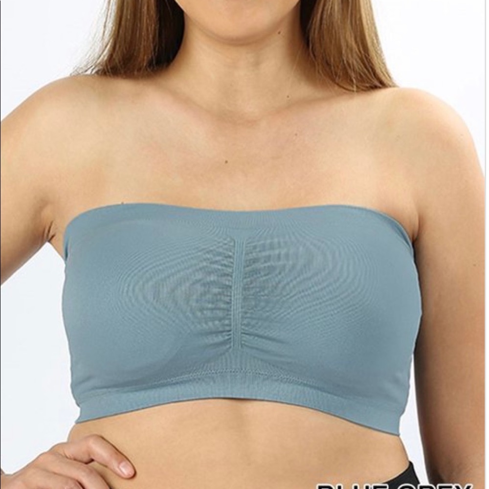 PLUS BASIC SEAMLESS BUILT-IN-BRA BANDEAU (PADDED)